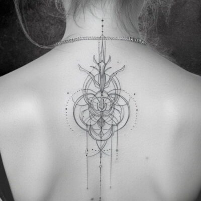 Fine Line geometrico tattoo